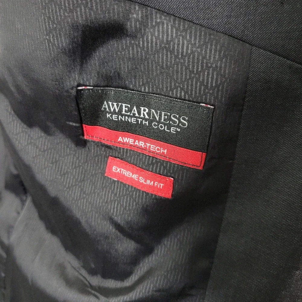 Kenneth Cole‎ Awearness Men's Sport Coat Blazer Two Button Extreme SLIM 44L